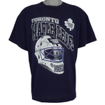 NHL (My Favorite Team) - Toronto Maple Leafs Helmet T-Shirt 1990s Large