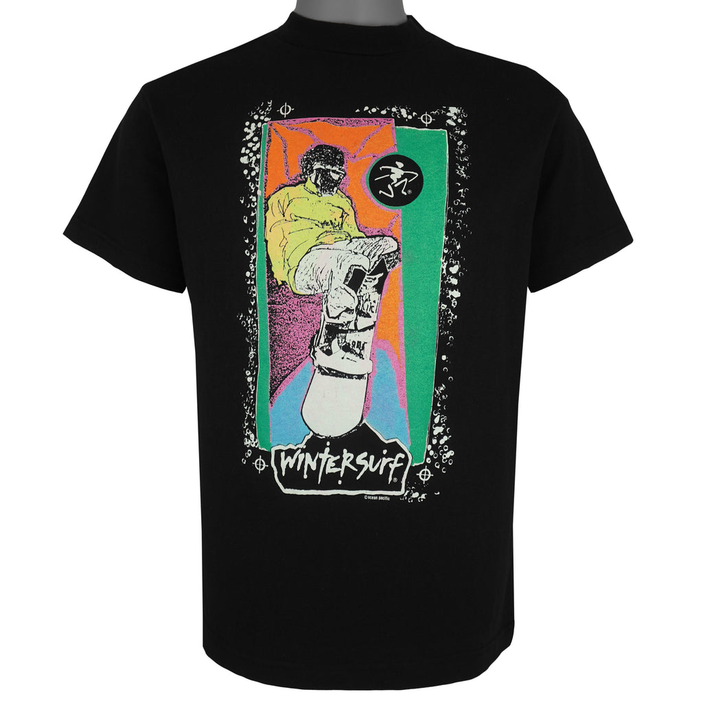 Vintage (OP) - Ocean Pacific Winter Surf T-Shirt 1990s Medium Vintage Retro