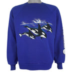 Vintage (Miller) - Seaworld Killer Whale Orca Animal Sweatshirt 1990s Large Vintage Retro