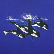 Vintage (Miller) - Seaworld Killer Whale Orca Animal Sweatshirt 1990s Large Vintage Retro