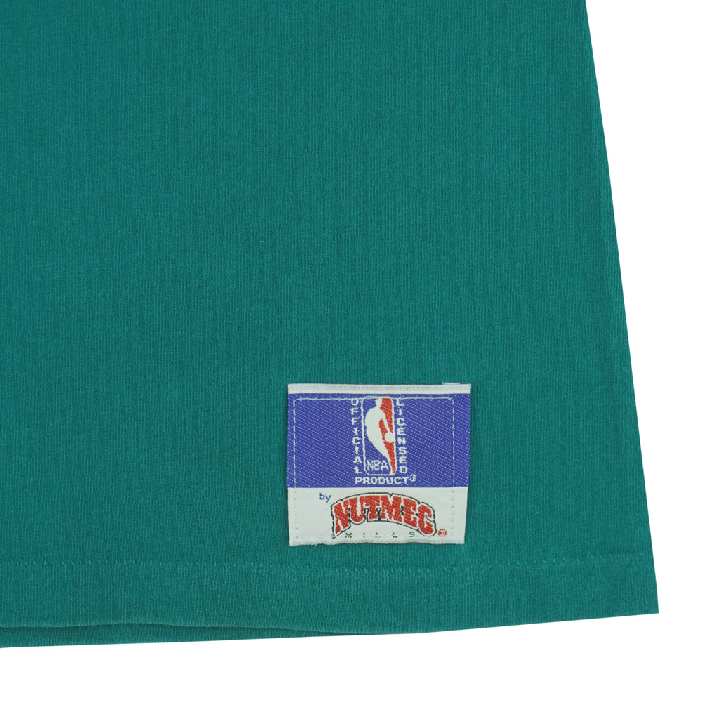NBA (Nutmeg) - Charlotte Hornets T-Shirt 1990s Large Vintage Retro Basketball