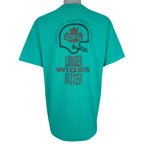 Vintage CFL - Birmingham Barracudas Single Stitch T-Shirt 1995 X-Large in green