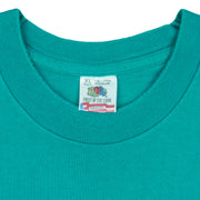 Vintage CFL - Birmingham Barracudas Single Stitch T-Shirt 1995 X-Large in green