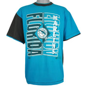 MLB (Front Row) - Florida Marlins Roll Em Ups T-Shirt 1992 X-Large Vintage retro Baseball