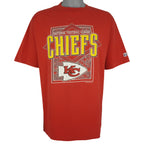 NFL (Logo 7) - Kansas City Chiefs Single Stitch T-Shirt 1993 X-Large Vintage Retro Football