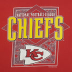 NFL (Logo 7) - Kansas City Chiefs Single Stitch T-Shirt 1993 X-Large Vintage Retro Football