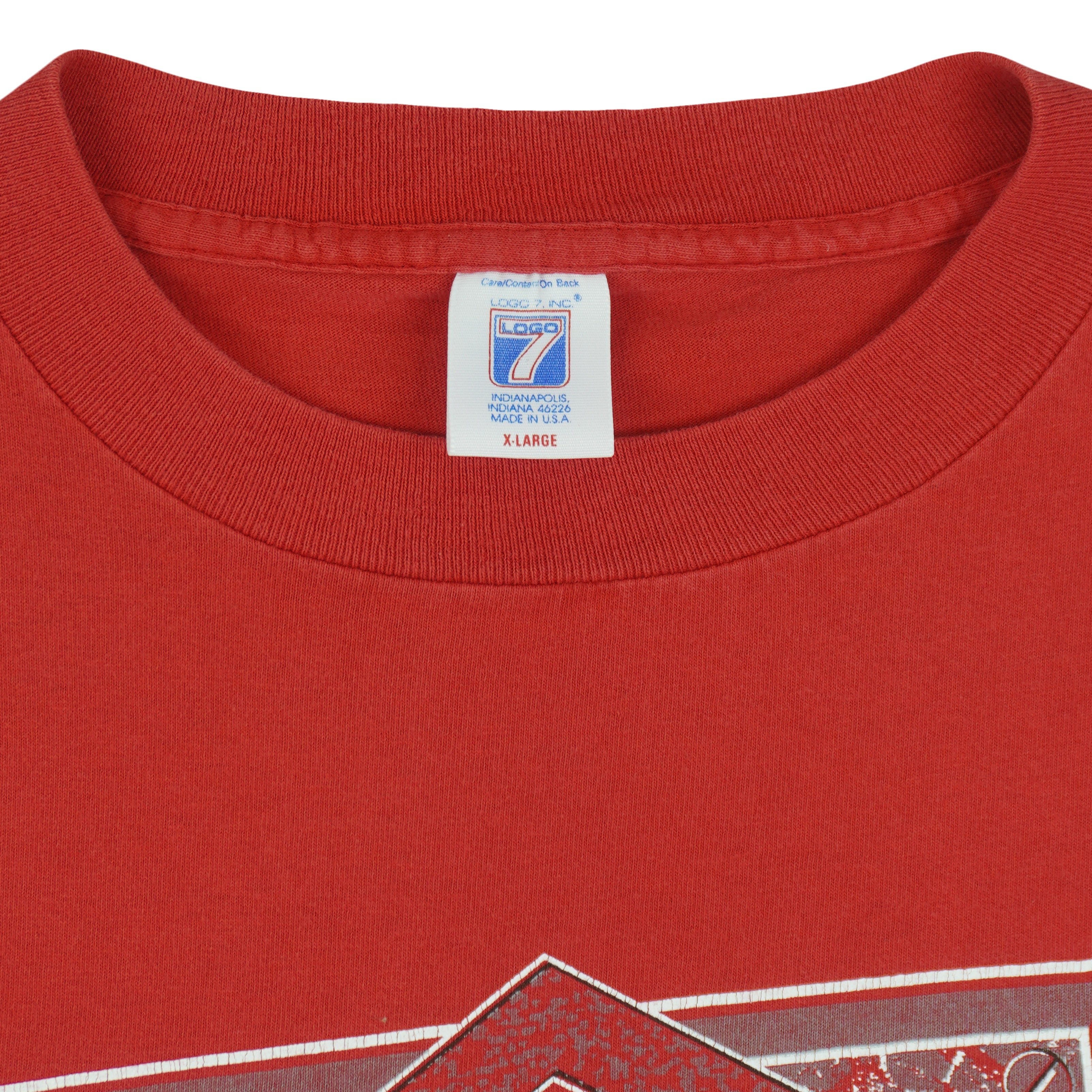 NFL (Logo 7) - Kansas City Chiefs Single Stitch T-Shirt 1993 X-Large Vintage Retro Football