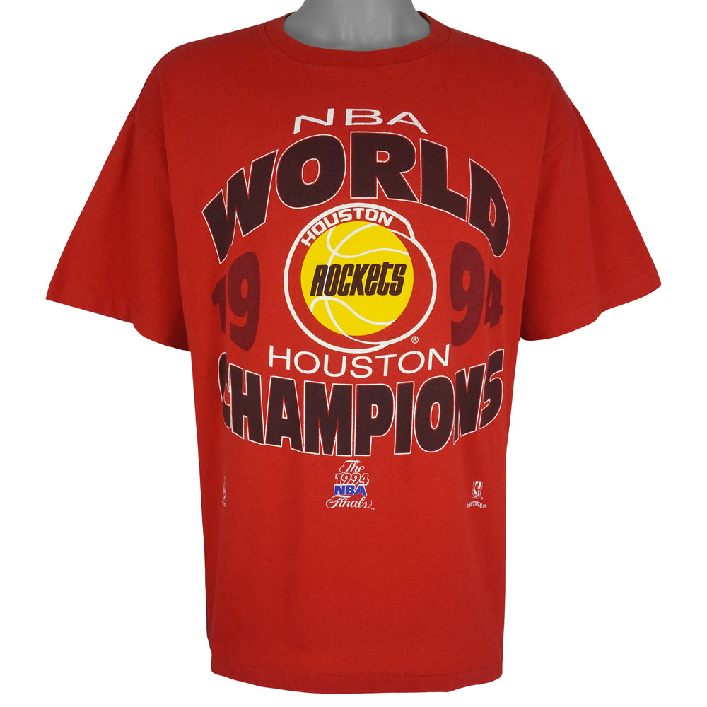 NBA (Nutmeg) - Houston Rockets World Champions T-Shirt 1994 X-Large Vintage Retro Basketball