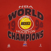 NBA (Nutmeg) - Houston Rockets World Champions T-Shirt 1994 X-Large Vintage Retro Basketball