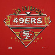 NFL (Home Team) - San Francisco 49ers Diamond Logo T-Shirt 1994 X-Large Vintage Retro Football