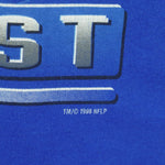 NFL (Fruit Of The Loom) - Indianapolis Colts Football Big Logo T-Shirt 1996 Large Vintage Retro Football