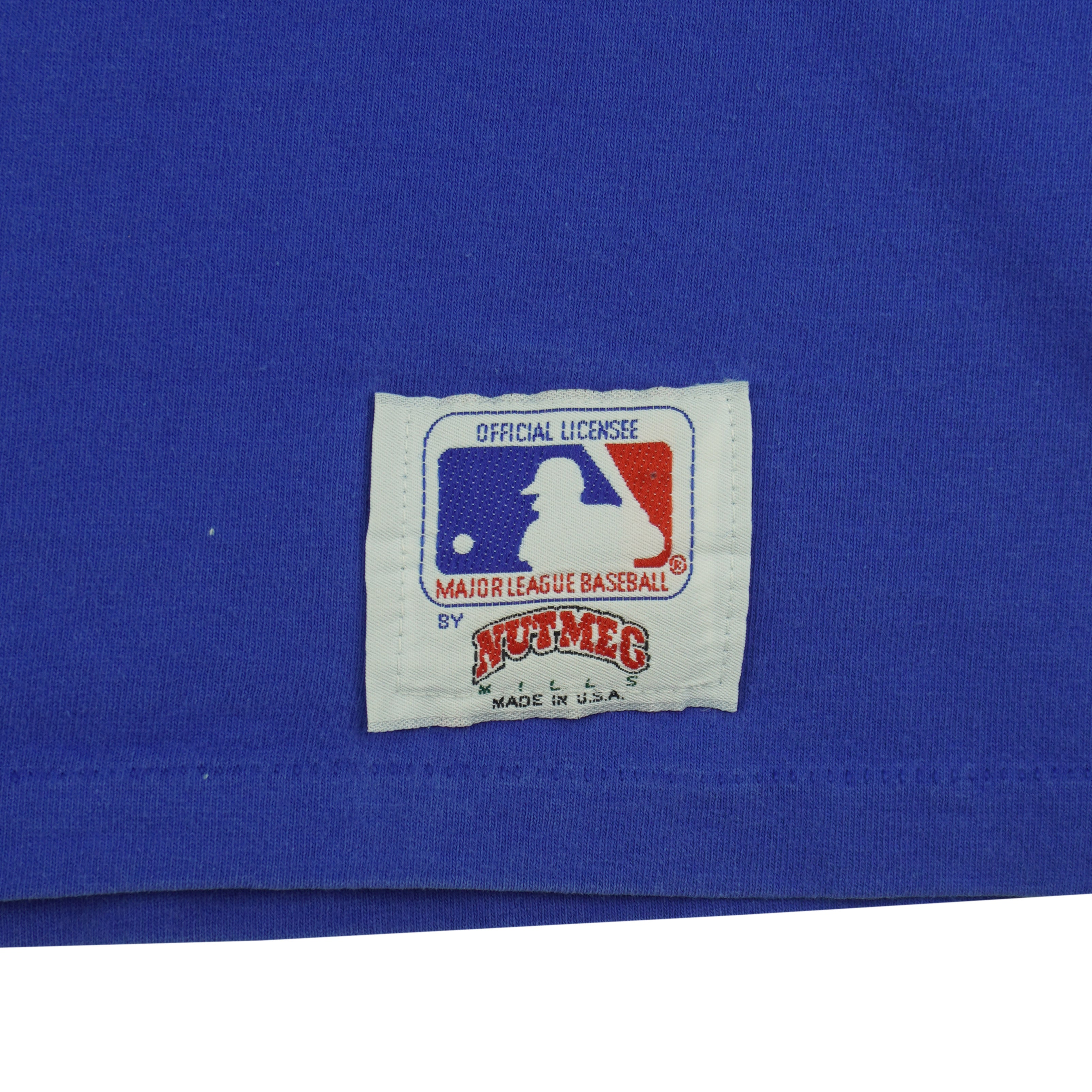 MLB (Nutmeg) - Texas Rangers Single Stitch T-Shirt 1991 Large