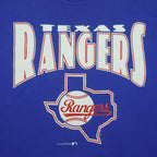 MLB (Nutmeg) - Texas Rangers Single Stitch T-Shirt 1991 Large Vintage Retro Baseball