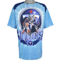 NFL (Liquid Blue) - Tennessee Titans Tie-Dye T-Shirt 1990s X-Large Vintage Retro Football