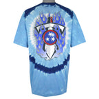 NFL (Liquid Blue) - Tennessee Titans Tie-Dye T-Shirt 1990s X-Large Vintage Retro Football