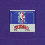 NBA (Nutmeg) - Los Angeles Lakers Single Stitch T-Shirt 1990s Large Vintage Retro Basketball