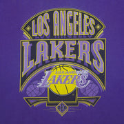NBA (Nutmeg) - Los Angeles Lakers Single Stitch T-Shirt 1990s Large Vintage Retro Basketball