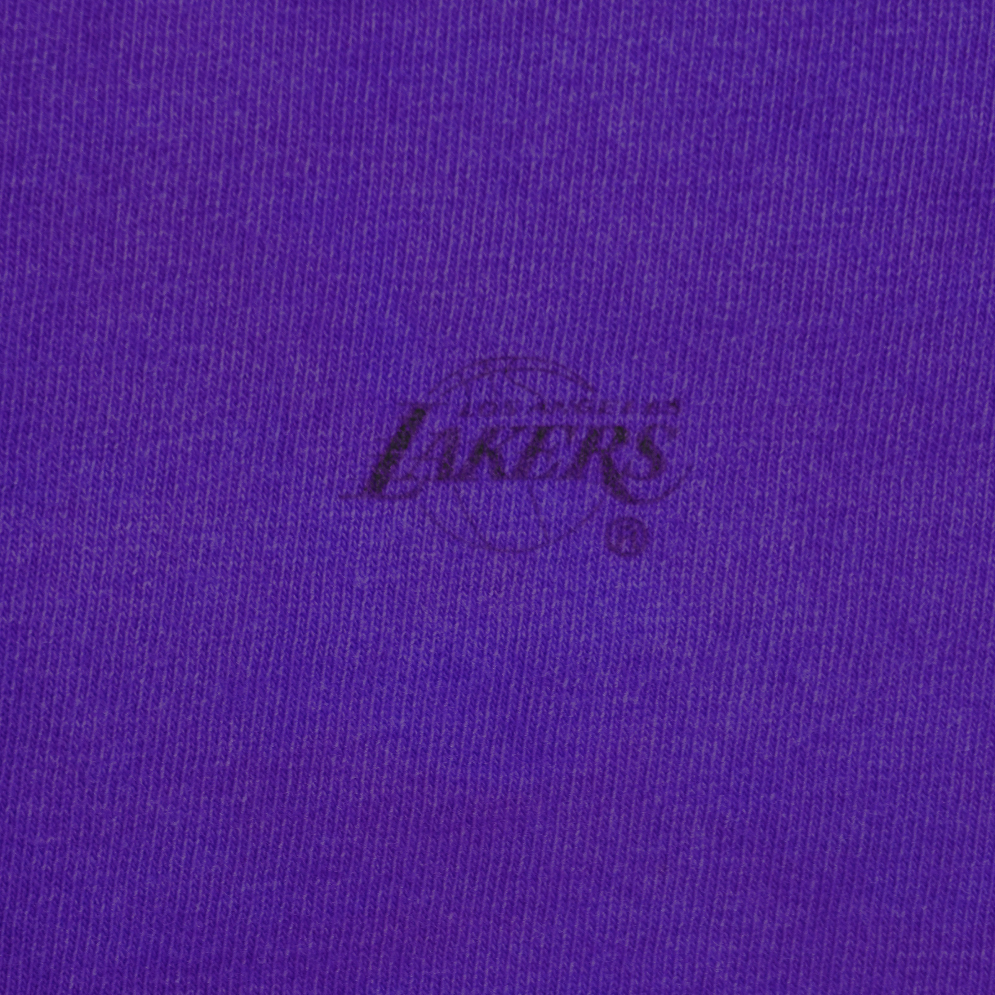 NBA (Nutmeg) - Los Angeles Lakers Single Stitch T-Shirt 1990s Large Vintage Retro Basketball