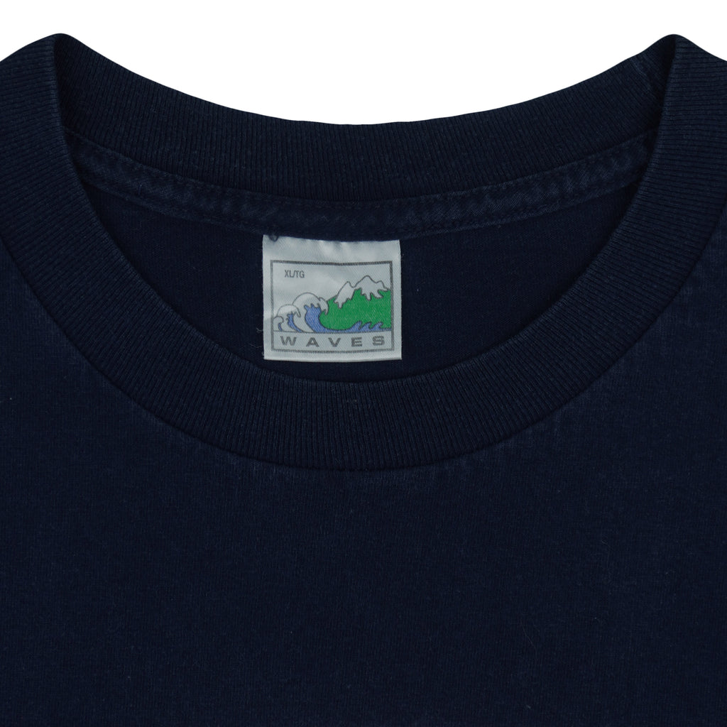 NHL (Waves) - Winnipeg Jets Big Spell-Out T-Shirt 1990s X-Large Vintage Retro Hockey