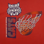 NCAA - Arizona Wildcats Single Stitch T-Shirt 1990s X-Large Vintage Retro Basketball