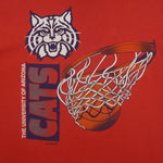 NCAA - Arizona Wildcats Single Stitch T-Shirt 1990s X-Large Vintage Retro Basketball