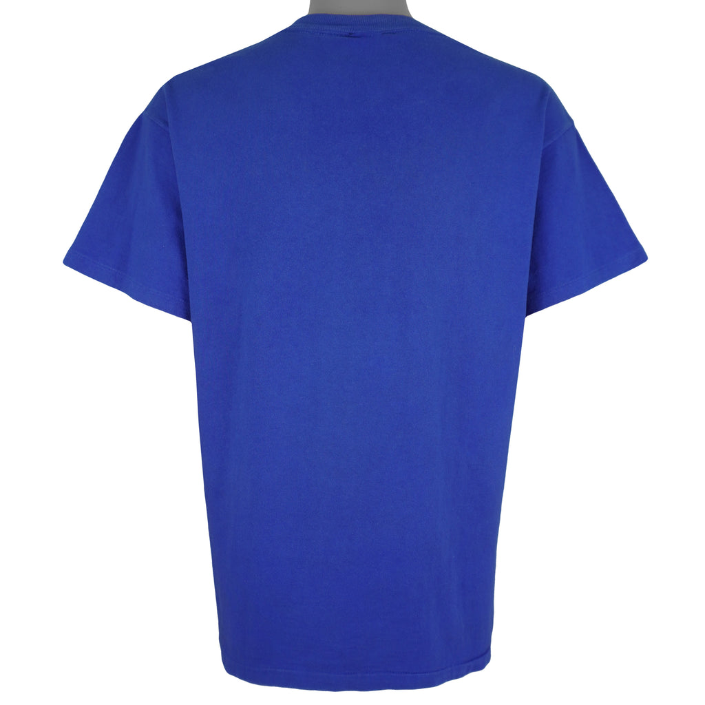 NHL (Logo 7) - St. Louis Blues Single Stitch T-Shirt 1992 Large Vintage Retro Hockey