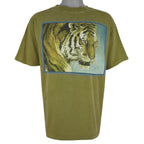Vintage (Harlequin) - szTigers Animal Print T-Shirt 1990s Large Vintage Retro
