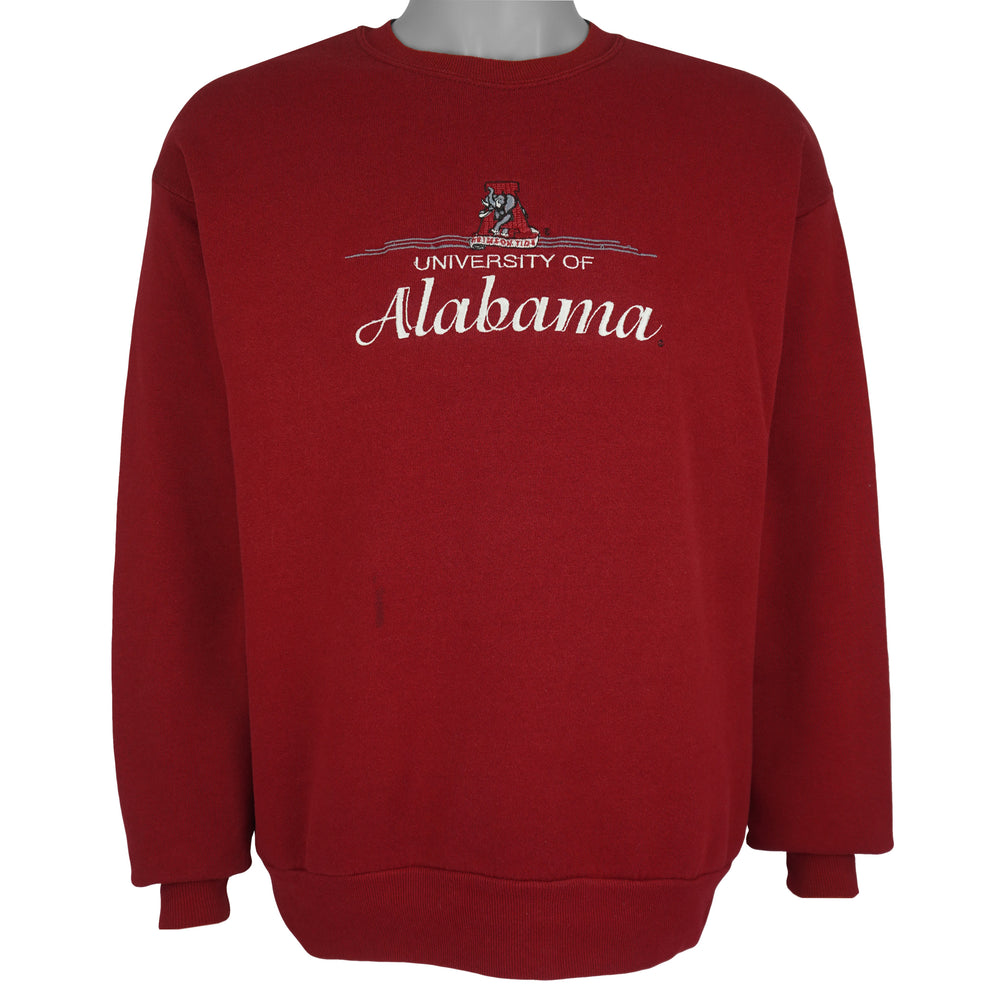 NCAA - Alabama Crimson Tide Embroidered Sweatshirt 1990s Large Vintage Retro
