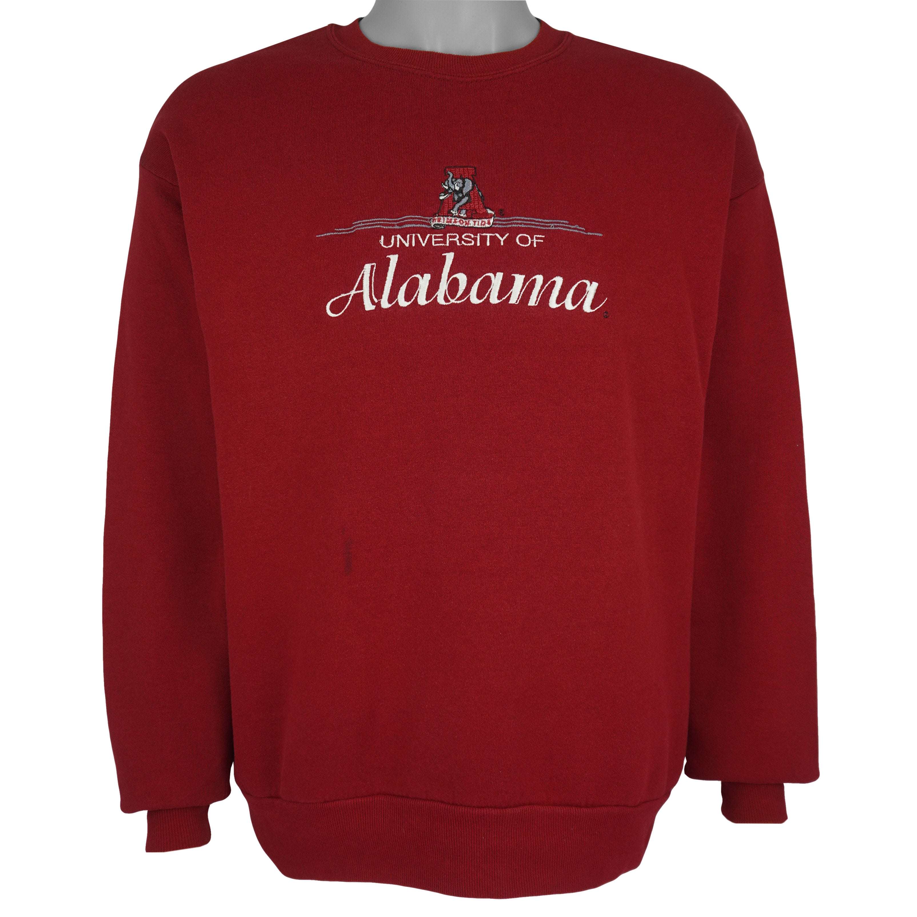 NCAA - Alabama Crimson Tide Embroidered Sweatshirt 1990s Large Vintage Retro