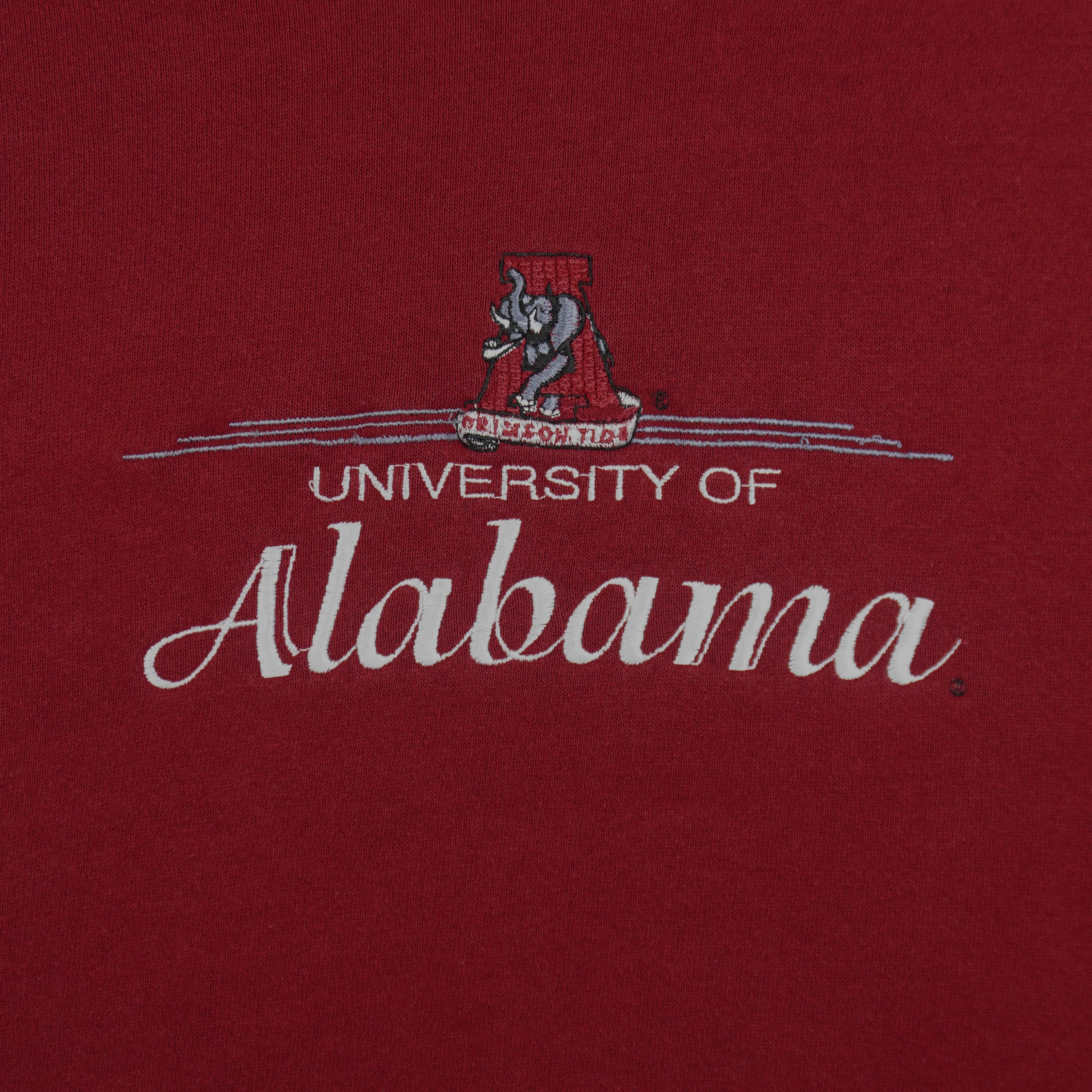 NCAA - Alabama Crimson Tide Embroidered Sweatshirt 1990s Large Vintage Retro