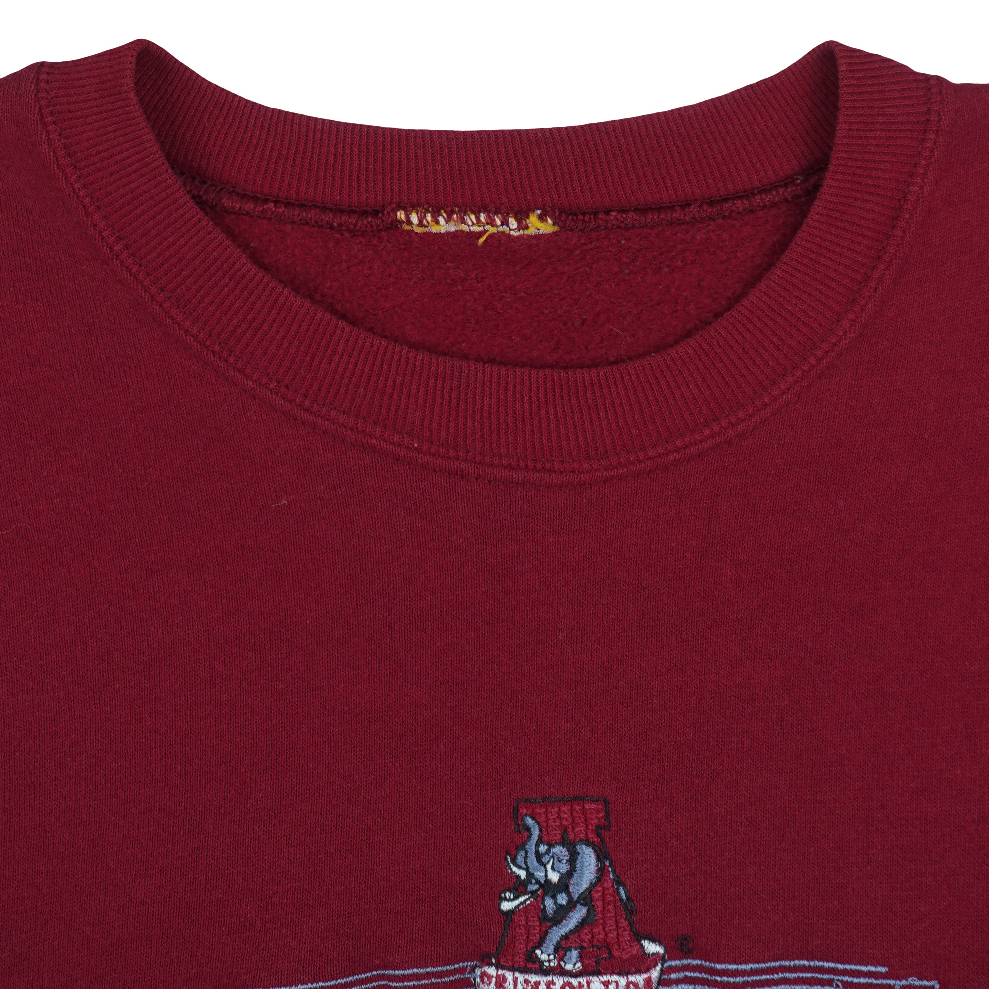 NCAA - Alabama Crimson Tide Embroidered Sweatshirt 1990s Large Vintage Retro