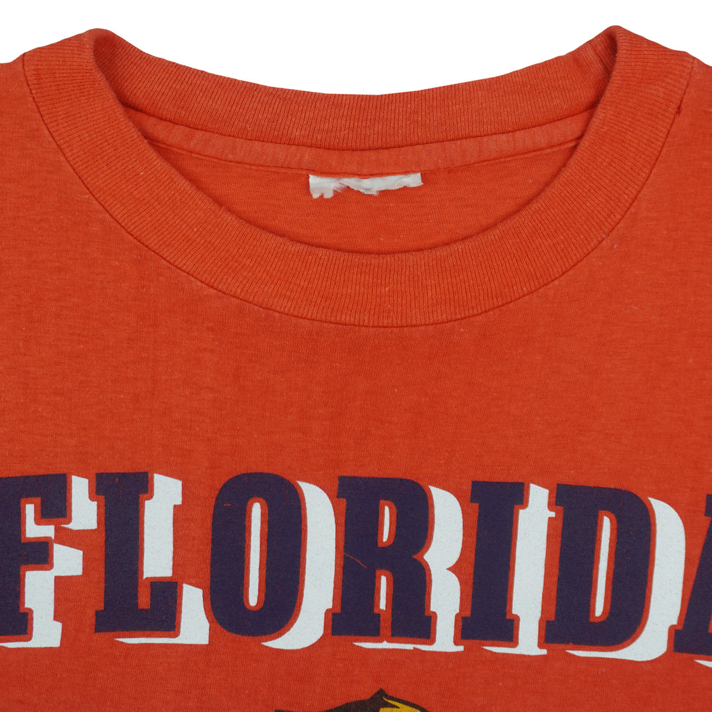 NHL - Orange Florida Panthers T-Shirt 1990s Large Vintage Retro Hockey