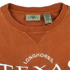 NCAA (VESI) - Texas Longhorns Embroidered Crew Neck Sweatshirt 1990s Medium Vintage Retro