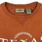 NCAA (VESI) - Texas Longhorns Embroidered Crew Neck Sweatshirt 1990s Medium Vintage Retro