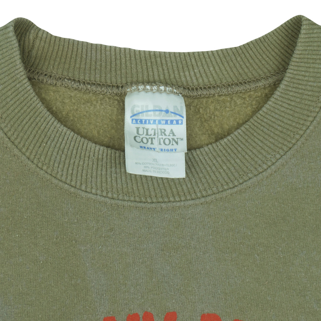 Vintage (Gildan) - Mosquito So Many People So Little Time Crew Neck Sweatshirt 1990s X-Large Vintage Retro