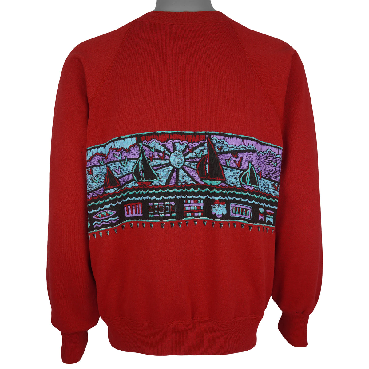 Vintage (Ultra Sweats) - Door County Crew Neck Sweatshirt 1990 Large Vintage Retro