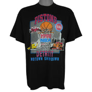 NBA (Logo 7) - Detroit Pistons NBA Finals Motown Showdown T-Shirt 1990 X-Large vintage Retro Basketball