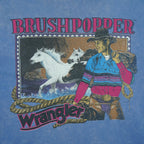 Vintage (Wrangler) - Brush Popper Cowboy T-Shirt 1990s X-Large Vintage Retro