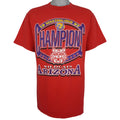NCAA (Logo 7) - Red Arizona Wildcats Final Four T-Shirt 1997 Large Vintage Retro