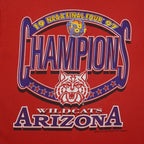 NCAA (Logo 7) - Red Arizona Wildcats Final Four T-Shirt 1997 Large Vintage Retro