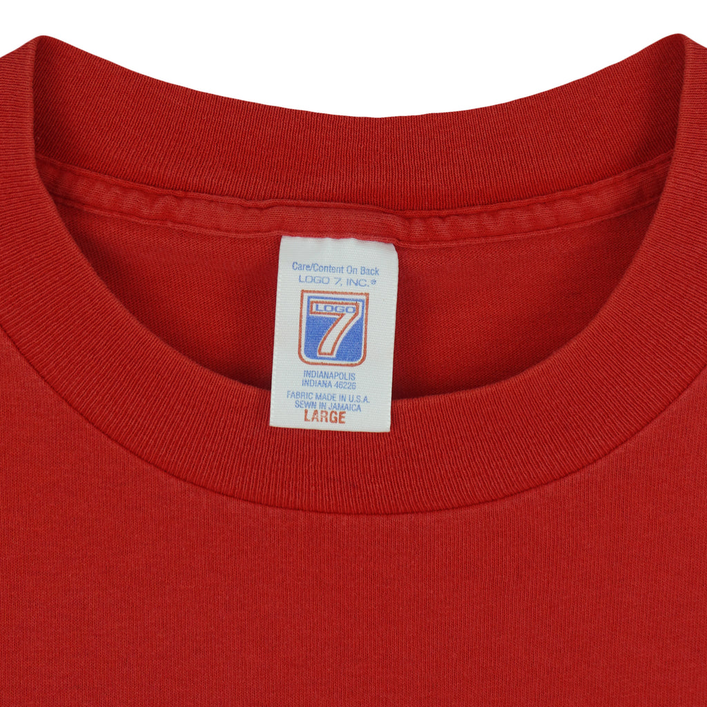 NCAA (Logo 7) - Red Arizona Wildcats Final Four T-Shirt 1997 Large Vintage Retro