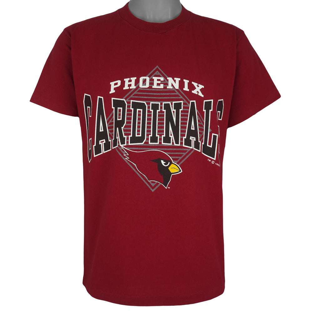 NFL (Logo 7) - Phoenix Cardinals Single Stitch T-Shirt 1992 Medium Vintage Retro Football