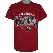 NFL (Logo 7) - Phoenix Cardinals Single Stitch T-Shirt 1992 Medium Vintage Retro Football