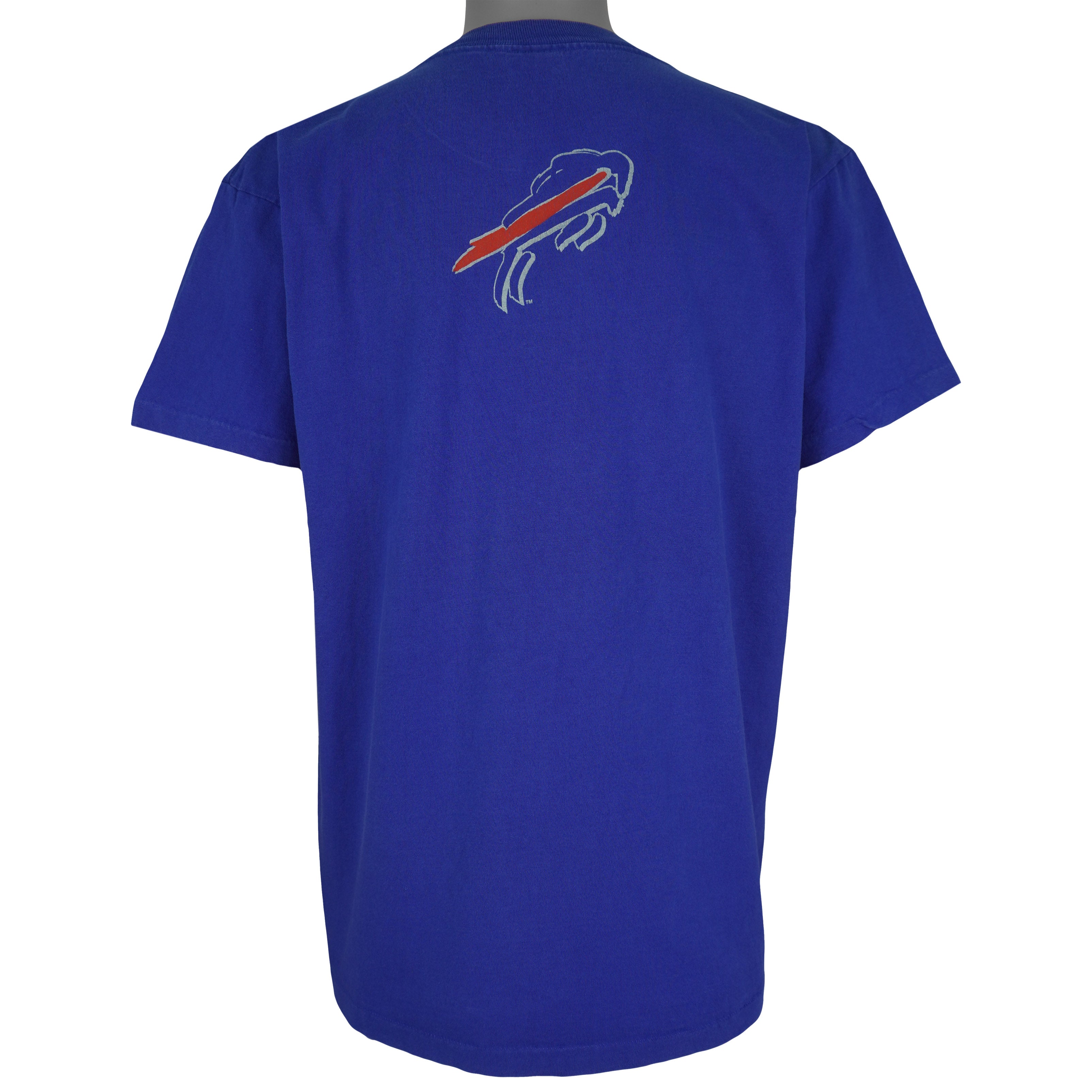 NFL (Apex One) - Buffalo Bills Big Logo T-Shirt 1993 Large Vintage Retro Football