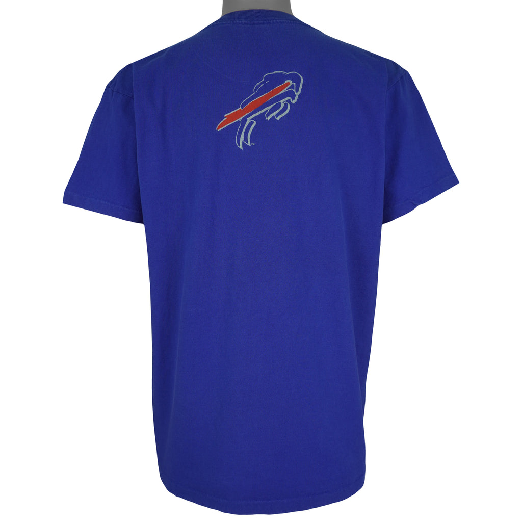 NFL (Apex One) - Buffalo Bills Big Logo T-Shirt 1993 Large Vintage Retro Football