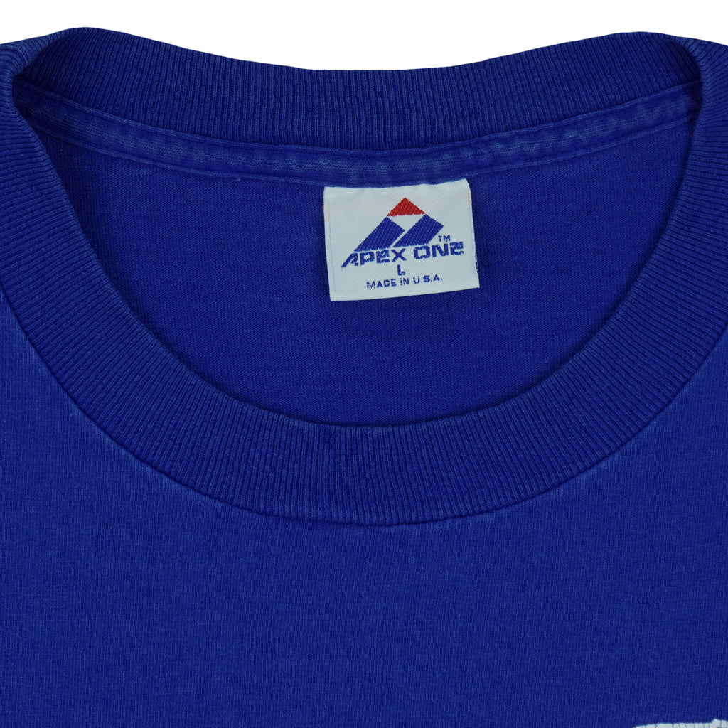 NFL (Apex One) - Buffalo Bills Big Logo T-Shirt 1993 Large Vintage Retro Football