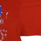 Starter (NHL) - Montreal Canadiens Hockey Spell-Out T-Shirt 1991 Medium Vintage Retro Hockey