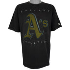 Starter (MLB) - Oakland Athletics Big Logo T-Shirt 1990s Large Vintage Retro Baseball