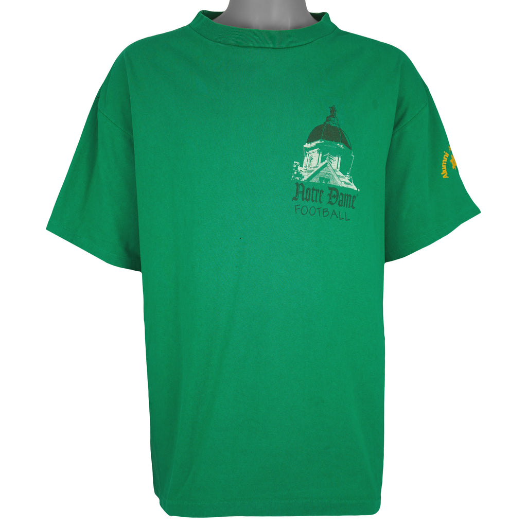 NCAA - Notre Dame Fighting Irish Stadium T-Shirt 1990s X-Large Vintage Retro