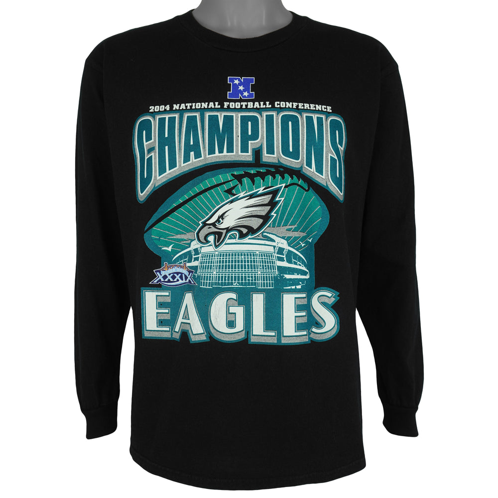 NFL - Philadelphia Eagles Long Sleeved Shirt 2004 Large Vintage Retro Football